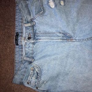 bershka light denim jeans